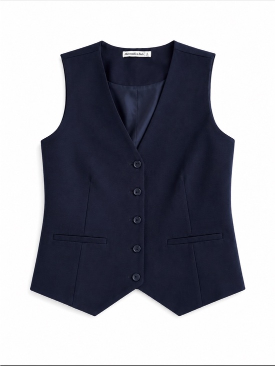 Abercrombie & Fitch Tops - Abercrombie & Fitch Navy Tailored Women's Vest